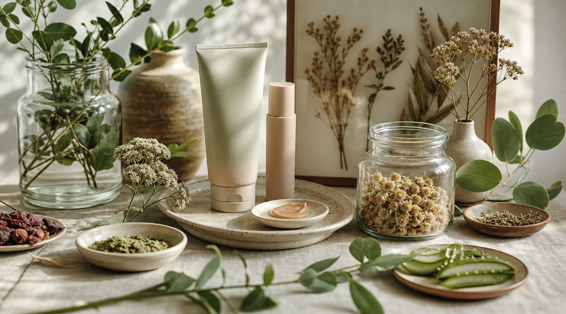 Abstract editorial hero image for Sunscreen for Dark Spots: A Calm Daily Guide